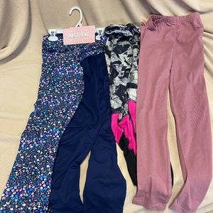 Four pairs of girls leggings size 14-16